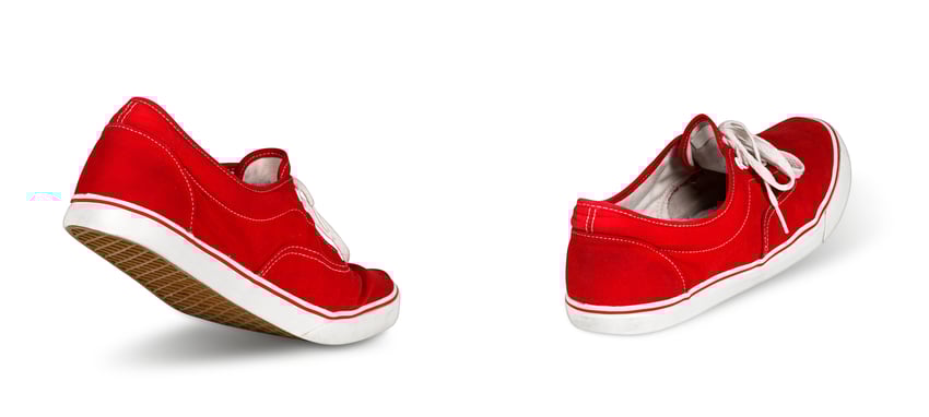 Shoes walking to a successful retirement plan
