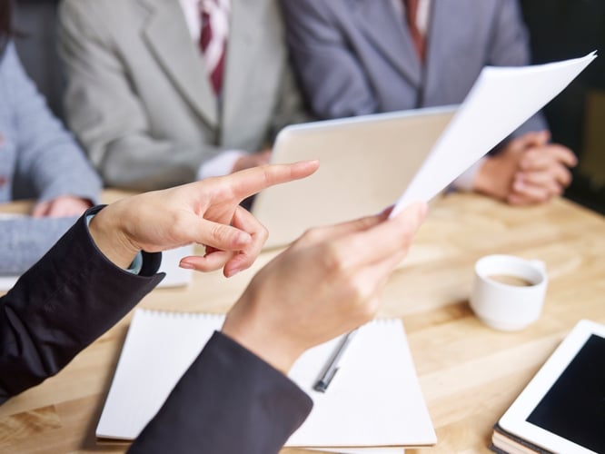 Board of Directors and Liabilities committee reviewing documents