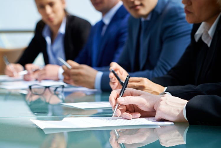 BlackRock Fiduciary Breach with people writing down points