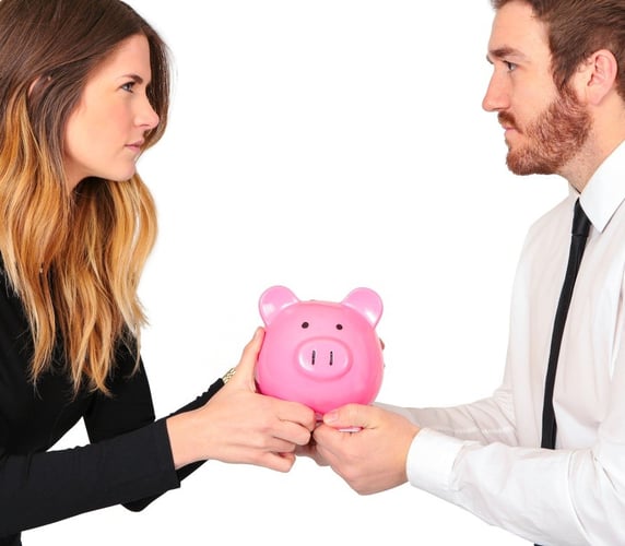 A fight over a piggy bank