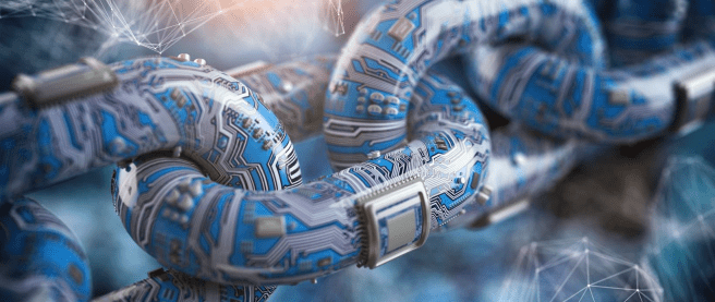 circuit board chains showing cyber security for plan sponsors