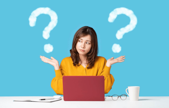 A woman deciding which and when documents may be purged