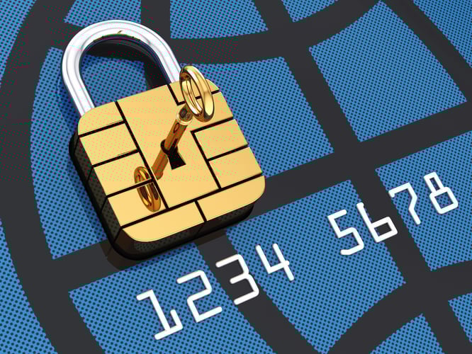 A lock and key showing prohibited transaction