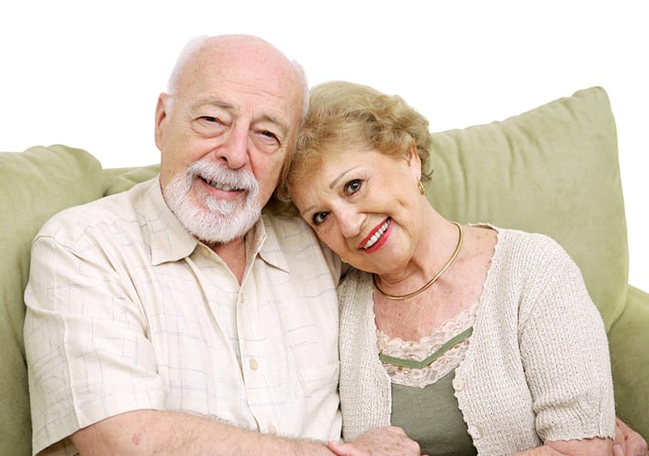 Retired couple discussing retirement misconceptions