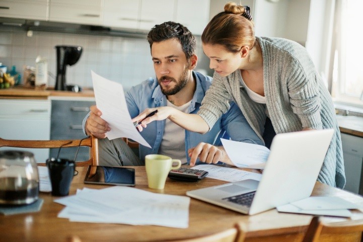 A couple looking to sort out their debt