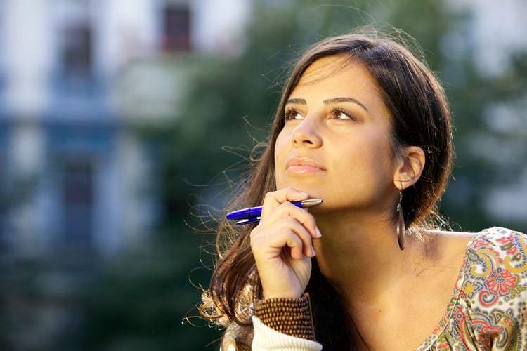 Woman thinking about their retirement committee