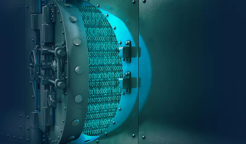 Cybersecurity Vault Door